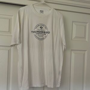 White Short Sleeve Tee with Thunderhead Logo